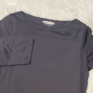 Pebble Beach Performance Women's Small Gray 3/4 Sleeve Boat‎ Neck Golf Shirt